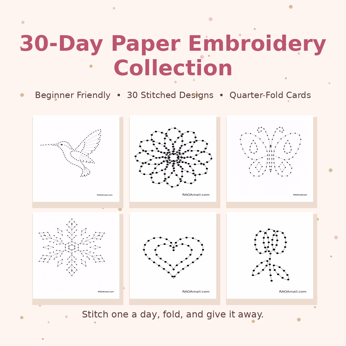 30-Day Paper Embroidery Collection